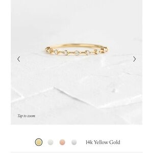 Melanie Casey 14k Gold Diamond Band